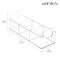 mDesign Plastic 3-Compartment Condiment Organizer/Tea Bag Holder